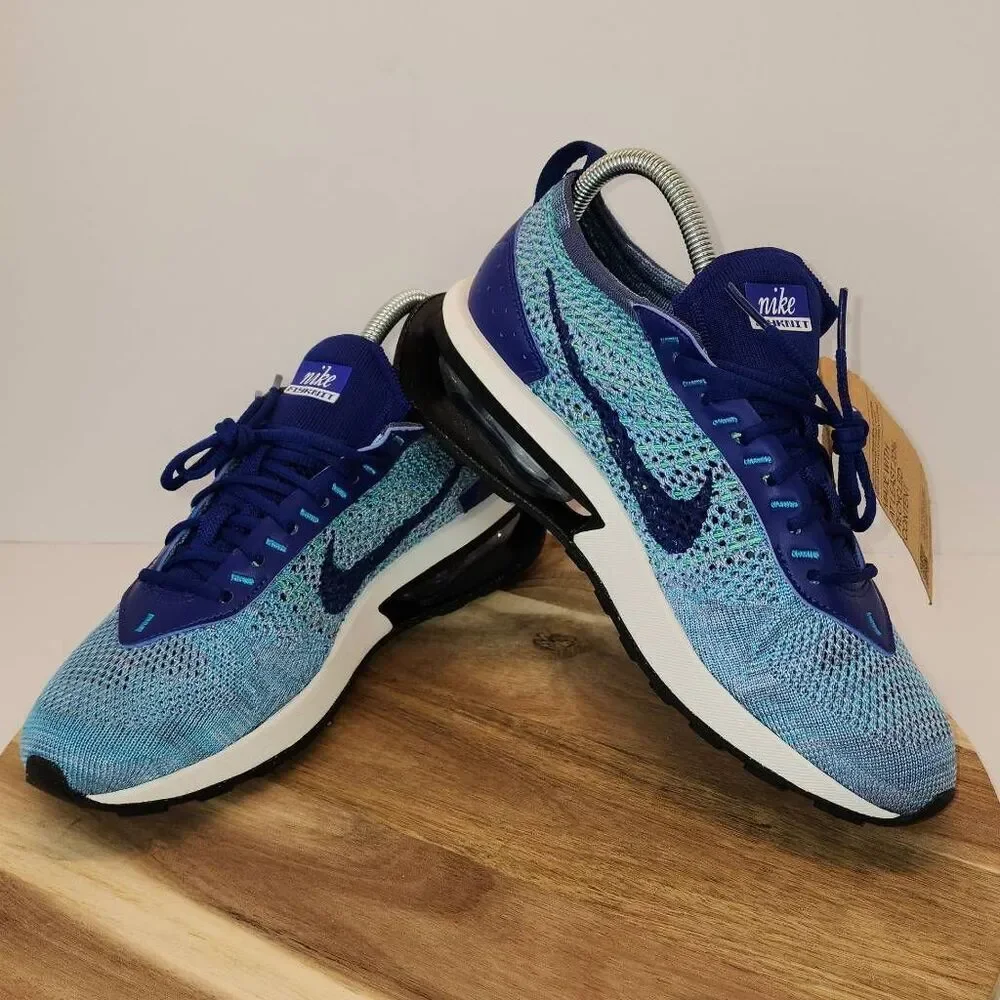 Nike Air Max Flyknit Racer Royal Blue Algae New With Tag Mens Size 6 FD2765-400